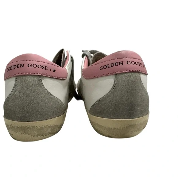 Golden Goose Women's Super Star Sneakers White Light Pink NIB - Picture 10 of 16